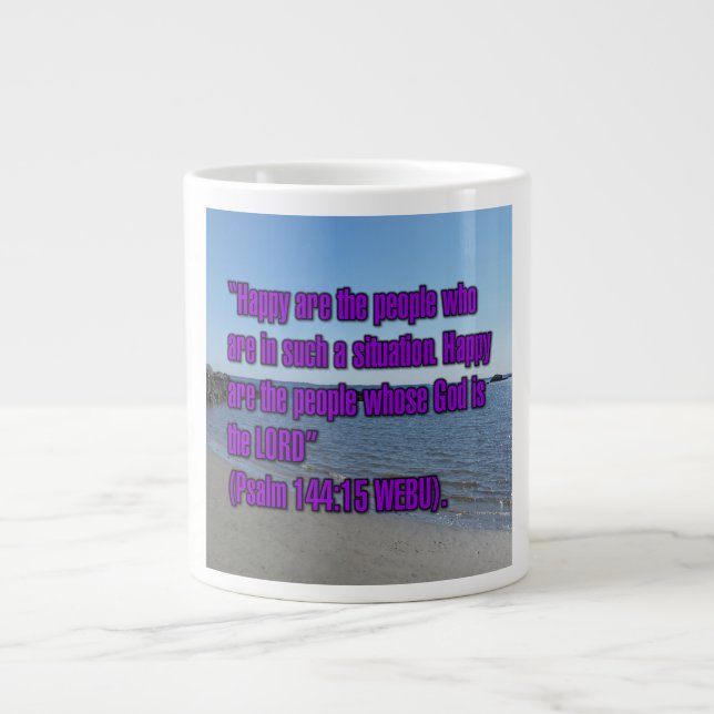 Psalm 144:15 WEBU Tasse (Vorderseite)