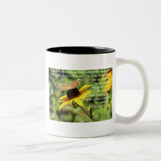 Psalm-144:1 - 2 goldener Blackeyed Susan Zweifarbige Tasse