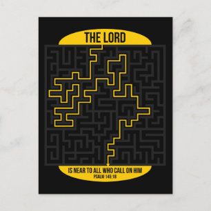 Psalm 145:18 postkarte