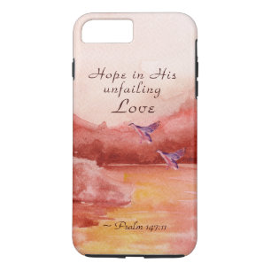 Psalm 147:11 Unsere Hoffnung ist in seiner unermüd Case-Mate iPhone Hülle