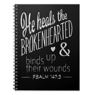 Psalm 147:3 Eine Botschaft der Hoffnung und Heilun Notizblock