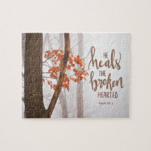 Psalm 147:3 Er heilt den gebrochenen Herzen Puzzle