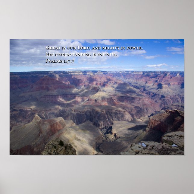 Psalm 147:5 poster (Vorne)