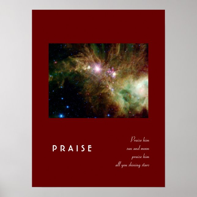 Psalm 148:3 poster (Vorne)