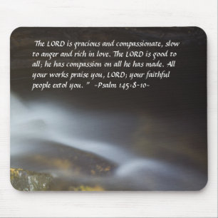 Psalm 148:8-10 Seidenwassermousepad Mousepad