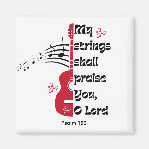Psalm 150 MEINE STRINGS WERDEN SIE VERPASSEN Magnet