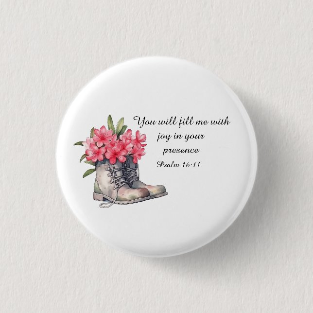 Psalm 16:11 Button (Vorderseite)