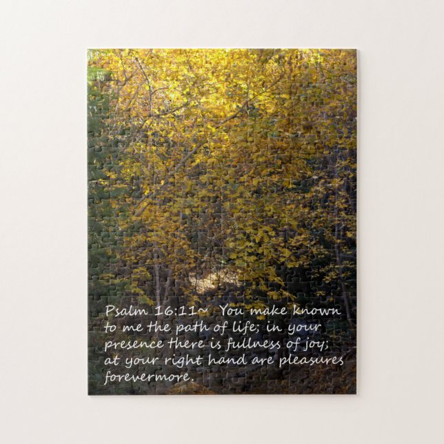 Psalm-16:11 Herbst Puzzle (Vertikal)