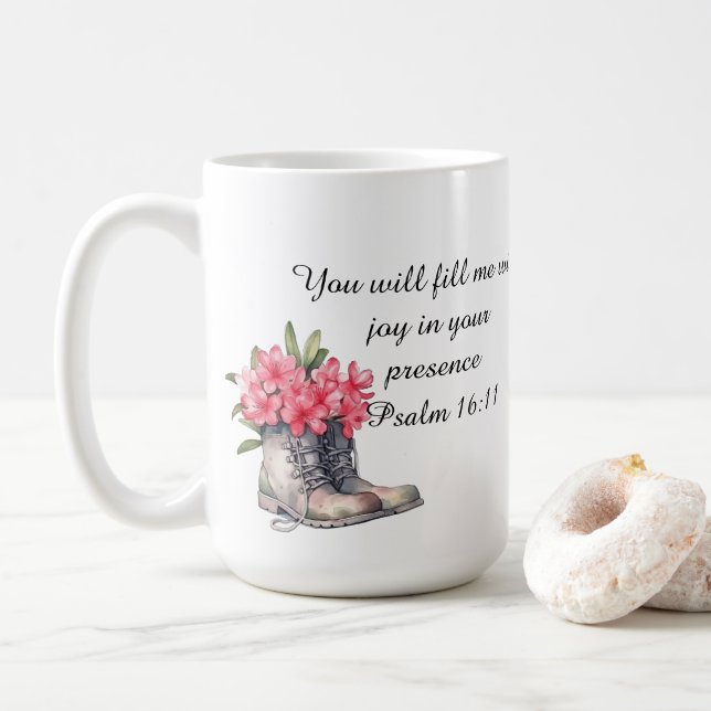 Psalm 16:11 kaffeetasse (Mit Donut)