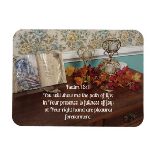 Psalm 16:11 Sie werden mir den Weg des Lebens zeig Magnet