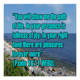 Psalm 16:11 WEBU Poster