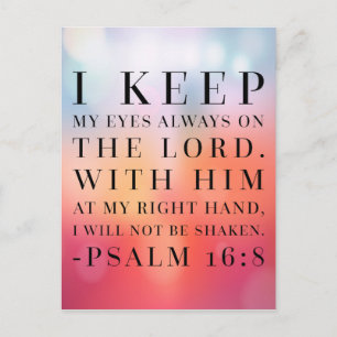 Psalm 16:8 Bibelangebot Postkarte