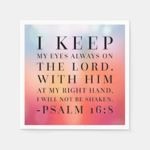 Psalm 16:8 Bibelangebot Serviette