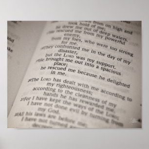 Psalm-18:19 [Druck] Poster
