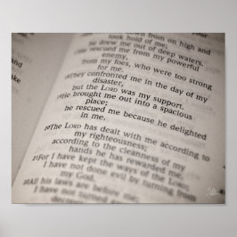 Psalm 18:19 [Drucken] Poster