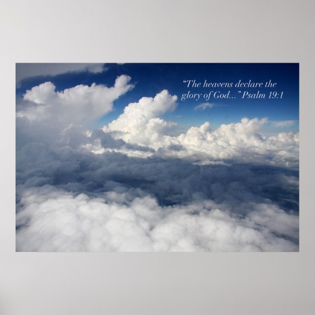 Psalm 19:1 Bibelposter Poster (Vorne)