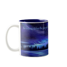 Psalm 19:1 Bibelverse Blaue Nordlichter