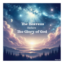 Psalm 19:1 Christliches Poster