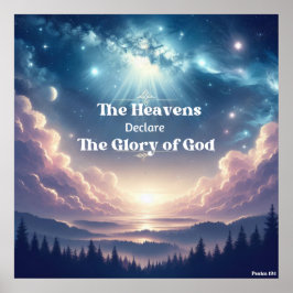 Psalm 19:1 Christliches Poster