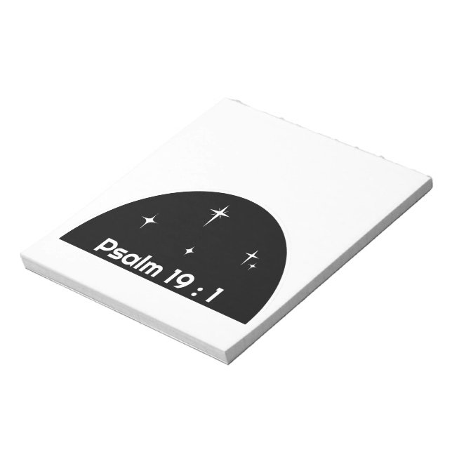 " Psalm 19:1" Notizblock (Rotiert)