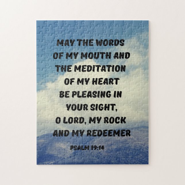 Psalm 19 Bibelstudy Bible Verse Puzzle (Vertikal)