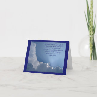 Psalm 19 Notizkarte