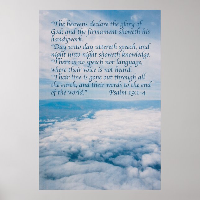 Psalm 19 poster (Vorne)