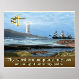 Psalm 1:19 Christliche Plakate