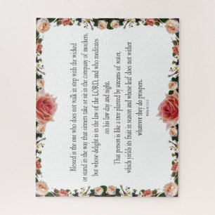 Psalm 1:1-3, gesegnet ist der eine puzzle