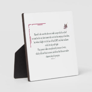 Psalm 1:1-3, gesegnet ist derjenige, der fotoplatte