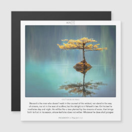 Psalm 1:1-3 PROSPERITY SCRIPIX Magnetkarte Magneteinladung