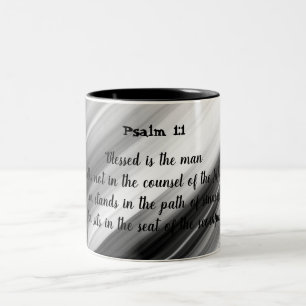 Psalm 1:1 zweifarbige tasse