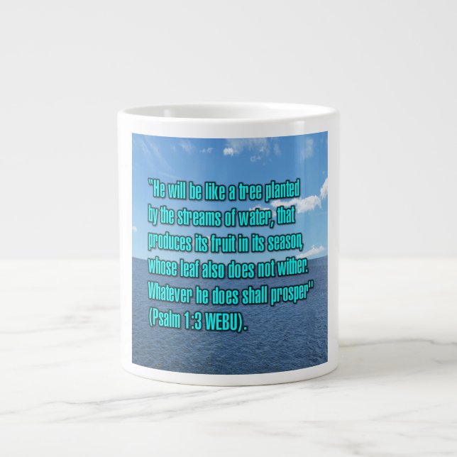 Psalm 1:3 WEBU Tasse (Vorderseite)