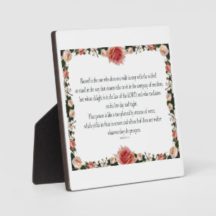 Psalm 1, Blume Border Design, Erträge in der Saiso Fotoplatte