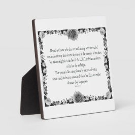 Psalm 1, bringt Früchte in der Saison, B&W Fotoplatte