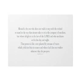 Psalm 1, does not walk in step with the wicked galerieleinwand