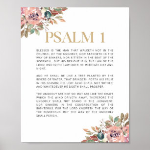 Psalm 1 Gesegnet ist der Mann Poster