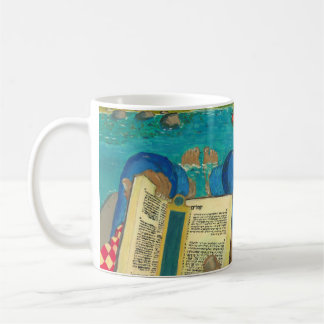 Psalm 1 in den hebräische Bibel-jüdischen Kaffeetasse