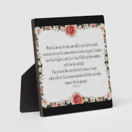 Psalm 1 Kunstweg der Gerechtigkeit Fotoplatte