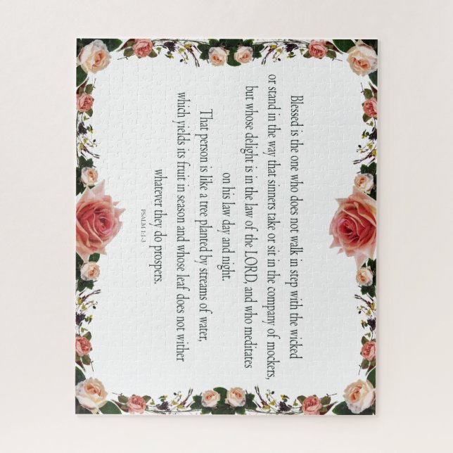 Psalm 1 Kunstweg der Gerechtigkeit Puzzle (Vertikal)