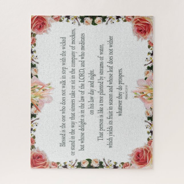 Psalm 1 Kunstweg der Gerechtigkeit Puzzle (Vertikal)