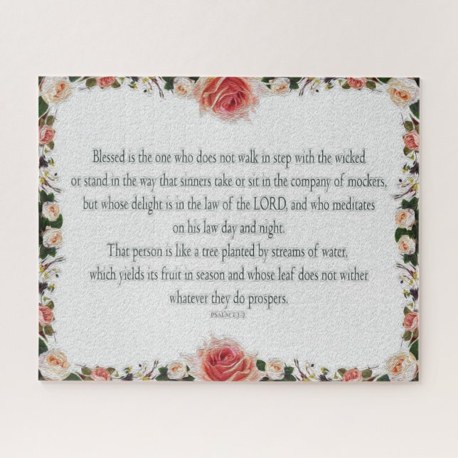 Psalm 1 Kunstweg der Gerechtigkeit Puzzle (Horizontal)