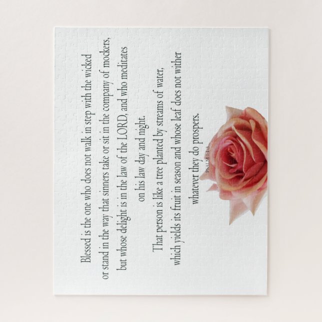 Psalm 1, Law day and Night, Streams of Waters, Puzzle (Vertikal)