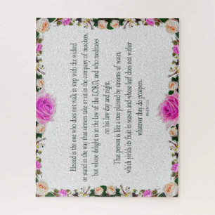 Psalm 1, Ölfarbe Lila Puzzle