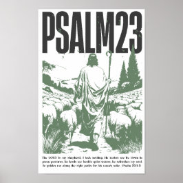 Psalm 23:1-3 „Der Herr ist mein Hirte“ Poster