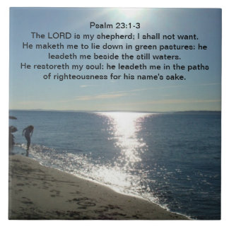 Psalm-23:1 - 3 fliese