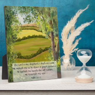 Psalm 23:1-3 fotoplatte