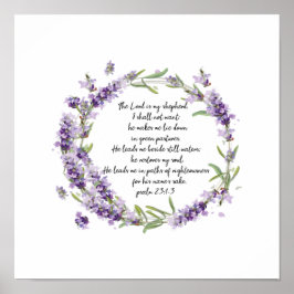 Psalm 23: 1-3 Poster