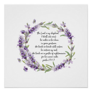 Psalm 23: 1-3 Poster