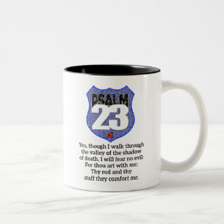 Psalm 23 1:4 Der Herr ist mein Hirte Zweifarbige Tasse